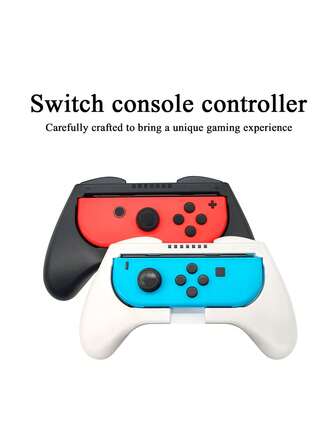 2个装Switch Joy-Con手柄握把，防滑、防汗、防摔、防刮，提升游戏体验，兼容Switch OLED主机和Switch手柄