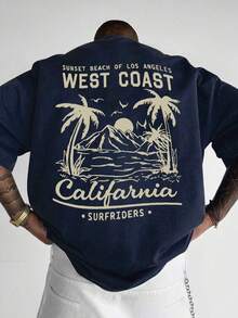 GRDR Men's Fashionable Printed Loose Short Sleeve T-Shirt | Elegant Design | Must-Have For Summer | Easy To Match, Showcase Your Style