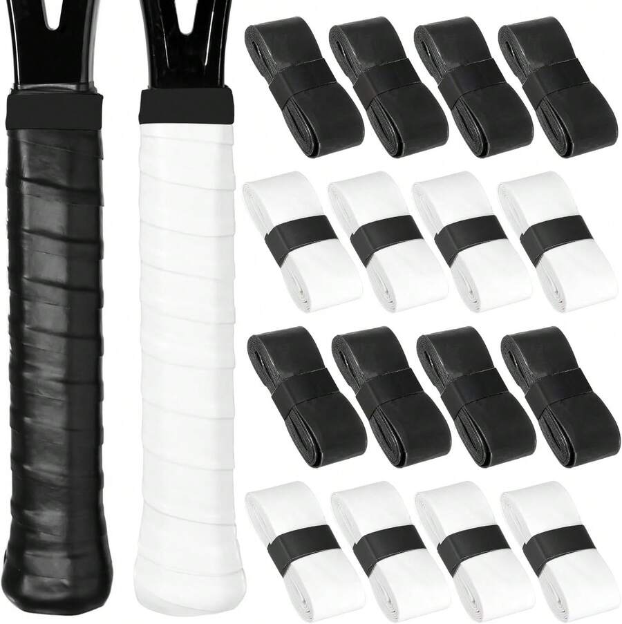 16 Piezas de Transpirable Grip Padel, Grip Raqueta Tenis, Overgrip Padel, Adecuado para Raquetas de Tenis, Raquetas de Bádminton, Cricket y Otras Raquetas - 1 - Ver 1