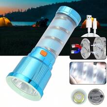 1个多功能汽车安全锥，带高亮手电筒，可用于户外自卫，太阳能供电，并可作为紧急警示灯使用。 - 彩色 - 查看 10