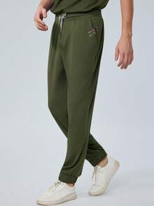 男士医用工作裤，舒适百搭，纯色简约多口袋设计，适用于工作、牙科、医疗保健、宠物医院、实验室等场所，亦可作为男士制服或医用制服穿着。