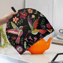 Hummingbird Tea Cozy For Teapot Insulated Floral Tea Cosy For Teapot Home Kitchen Decor Tea Pot Cover For Keeping Warm,Hummingbird-4 - Hummingbird-4 - View 4