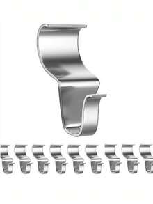 Lot de 1/5/10 crochets pour revêtement vinyle, crochets de suspension en acier inoxydable, crochets sans perçage pour décorations extérieures