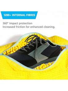 Reusable Shoe Washing Bag, Lazy Artifact Household Shoes Multi-Function Stain Removal, Anti-Deformation Fast Washing Bag, Washing Machine Clothing Care Bag, Laundry Bags.Durable Shoe Washing Bag Suitable For All Shoe Types , Plush Lining Interior Protective Laundry Bag - Multicolor - View 3