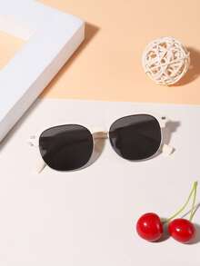 1PC Boys And Girls 4-8Y Casual Semi-Rim Square Fashion Glasses, Suitable For Holiday Outings, Outfit Matching, And Festive Gifts - Multicolor - View 13