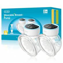 2pcs 180ml Wearable Electric Breast Pump 4 Modes Inverter Mode 12 Settings Per Mode Low Noise Anti-Spill Design - Multicolor - View 12