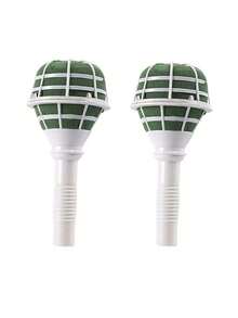 6个塑料花束支架，现代新娘花束手柄，DIY花艺配件 - 白色 - 查看 8