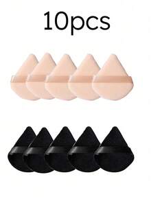 10个/3个/1个三角化妆海绵，粉扑，扁平粉底海绵，指套粉扑，化妆，便宜，房间装饰，梳妆台，旅行，卧室，化妆配件，粉扑，美妆蛋，粉扑，化妆海绵，便宜，圣诞礼物，化妆，化妆工具，便宜货，礼物，女士礼物，圣诞礼物 - 彩色 - 查看 17