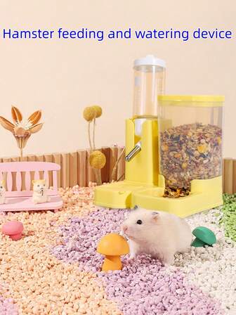 Hamster Feeding & Watering Combo Feeder, Small Pet Supplies