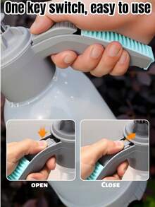 1个0.5加仑手持式花园喷雾器，2升泵式喷雾器，68盎司带安全阀的喷水瓶，可调节喷嘴，加长喷杆和备用密封圈，适用于浇水、施肥和清洁。 - 彩色 - 查看 7