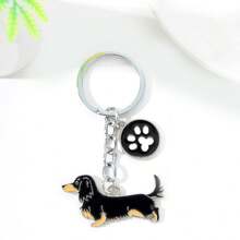 1pc Alloy Golden Retriever Dog Keychain, Pet Dog Keyring, Animal Pendant, Men's Car Key Chain, Cute Bag Charm, Gift For Friends