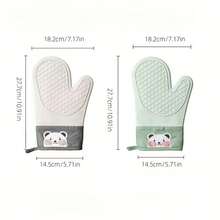 1/2 đôi găng tay silicon hình gấu dễ thương, chống trượt, chịu nhiệt, dày dặn dùng trong nhà bếp, lò nướng, lò vi sóng, bảo vệ tay khỏi nhiệt độ cao. - Nhiều màu - Xem 4
