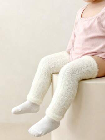 1/6 Pairs Baby Toddler Thick Double-Sided Fleece Warm Leg Warmers, Autumn/Winter