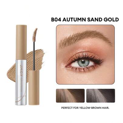 J.M.C.Y 眉毛染色凝胶，浅色，防水，防汗，持久，不晕染，棕色，自然野性眉形