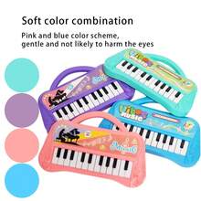 Kids Cartoon Music Electronic Piano Toy With Sound Effects, Music Toy, Educational Toy, Funny Cartoon Toy, Parent-Child Interactive Toy, Built-In Handle, Clear Sound Quality (Batteries Not Included) - Multicolor - View 6
