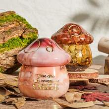 Mushroom House & Apple Jar Resin Silicone Mold With Lid Epoxy Resin Casting Mold For DIY Candle Jars, Jewelry Storage Box, Home Decor, Home Decor Essentials | Playful Design | Durable Silicone - Clear - View 8