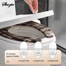 抗菌粘性马桶座套，冬季保暖，芬芳新家用品 - 彩色 - 查看 8