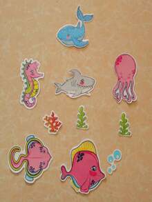 10片装防滑贴纸/防滑垫/浴室贴纸，采用透明PEVA材质，适用于浴缸和淋浴房地面，防滑垫