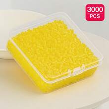 2.6mm Sundymot Fuse Beads, 3000PCS+ Orange & Yellow Tones, Individually Packaged With Small Storage Box, Suitable For DIY Pendant, Keychain, Jewelry Making, Craft, Graduation, Back To School, Christmas, Party & Birthday Gifts, Multi-Color 2.6mm Bead Refill Set - 2.6mm Puzzle Beads - View 14