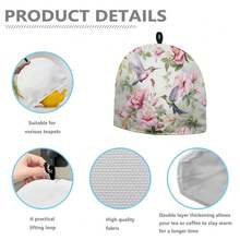Hummingbird Tea Cosy For Teapot Floral Tea Cosy For Teapot Thick Home Decorative Kettle Kitchen Dust Cover Kitchen Accessory,HummingbirdFloral - HummingbirdFloral - View 8