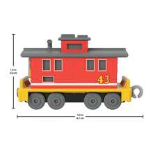 Mattel Fisher-Price Thomas & Friends Small Diecast Metal Push-Along Toy Rail Vehicle Thomas/Percy/Duck/Nia/Rosie/Brake Car Bruno/Whiff/Salty//Harold/Troublesome Truck/Winston Toy Train For Preschool Kids Ages 3 Years And Up Pretend Play - Brake Car Bruno - View 5