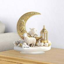 这款亚克力桌面摆件饰有新月和绵羊图案，适合装饰家居、房间、办公室、餐厅、咖啡馆等场所，作为节日餐桌摆件。也是馈赠亲朋好友的绝佳节日礼物。 - 彩色 - 查看 6