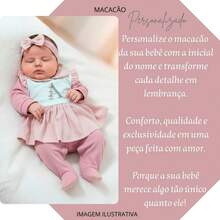 Personalized Baby Girl Romper With Name Letter Embroidery