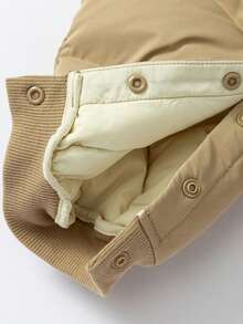 mini bala Barnens trippelskyddande dunsnöoverall vinter 2025, söt babysparkdräkt - Aprikos gul - Visa 8