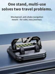 Uchwyt na dowód osobisty 2 w 1 i uchwyt na telefon na deskę rozdzielczą, uniwersalna podkładka antypoślizgowa, zaawansowana instalacja do nawigacji samochodowej, kompatybilny z 'em, telefonem z Androidem, prezent urodzinowy, dla rodziny, przyjaciół, na lato, do łazienki, kuchni, prezent urodzinowy, stojak na telefon, akcesoria do telefonu, wytrzymała konstrukcja - Czarne - Zobacz 4