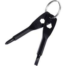 Portable Keychain Screwdriver, 4 - In - 1 Multifunction Repair Pocket Screwdriver Set With, Slotted And Hex Wrench, Men, Father, Handyman, Electician, Women - Black - màu đen - Xem 2