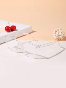 1 pieza Gafas de estilo cuadrado con filtro de luz azul para adolescentes de 12 a 16 años, adecuadas para lectura diaria y atuendos de vida universitaria - Multicolor - Ver 10