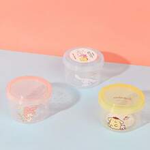 Miniso Bộ 3 hộp cơm trưa tròn xếp chồng được hình Cinnamoroll & My Melody & Pompompurin của Sanrio, nhẹ và nhỏ gọn, lý tưởng cho trường học, văn phòng, dã ngoại, chống rò rỉ, chống bụi và chống ẩm, quà tặng lễ hội lý tưởng cho người hâm mộ và sử dụng hàng ngày (1 chiếc) - Nhiều màu - Xem 3