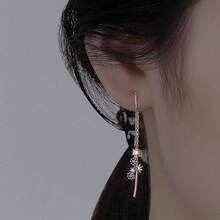 4 Pcs Star Chain Tassel Threader Earrings For Women Silver Lightweight Star Beaded Curved Ear Line Wave Dangle Drop Earrings Minimalist Charm Long Threader Earrings Set,E-RoseGoldStarThreaderEarrings - E-RoseGoldStarThreaderEarrings - Xem 3