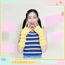 6 Pairs Arm Kawaii Warmers Sleeves Cute Y2k Japanese Style For Women Girls Costume School, 6 Colors - 馬卡龍 - 查看 6