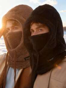 1件或2件套针织帽手套套装，时尚休闲保暖冬季针织帽，适合秋冬季日常佩戴、户外旅行、徒步、滑雪、骑行、登山等保暖活动，情人节礼物 - 彩色 - 查看 9