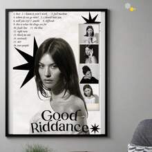 1 PIEZA Póster de Gracie Abrams - "Good Riddance" | Arte de pared minimalista de pop - Multicolor - Ver 2