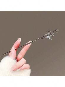 1pc Women Moonstone Snake Hair Clip, Modern Chinese Style Snake Hairpin, High-End Bun Accessory, Suitable For Daily Wear, Autumn/Winter Snowflake Hair Styling Pins Hair Bun Maker Bun Hair Piece,Hair Claws - 多色-1 - 查看 2