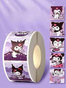 500pcs Assorted Cartoon Cute Round & Square Decorative Stickers, Self-Adhesive Sealing Stickers, Creative Stickers (Color Variation May Occur)