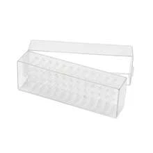 صندوق تخزين فني للأظافر ب- 48 فتحة، رف عرض محكم الإغلاق لرؤوس طلاء الأظافر، يستخدم لتخزين وتنظيم رؤوس الحفر، رؤوس التلميع، أدوات الأظافر، وملحقات أدوات الأظافر. - متعدد الألوان - مشاهدة 8