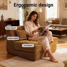 Kapeetoo Chairs For Bedroom Recliner Chair Room Decor Bedroom Decor Couches For Living Room - 黃色 - 查看 4