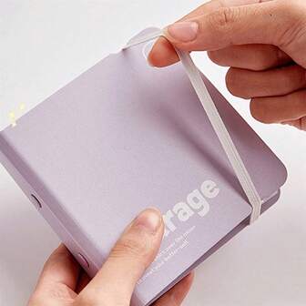 1 pieza Álbum de fotos mini de 3 pulgadas con hojas sueltas, colección de tarjetas de película instantánea linda y fresca