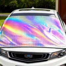 Fit For All Vehicles - Durable Oxford Fabric Windshield Cover With UV Protection & Snow Shield, Easy Install & Durable For Winter Driving, Snowy Road Safety, Flexible Design, Highquality Material,Car Windshield Snow Cover