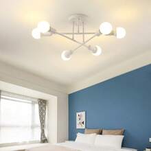 Modern Minimalist Branch Chandelier, Nordic Style Living Room Lamp, Large Hall Main Light, American Country Industrial Bedroom Dining Room Lighting Fixture - Multicolor - View 8