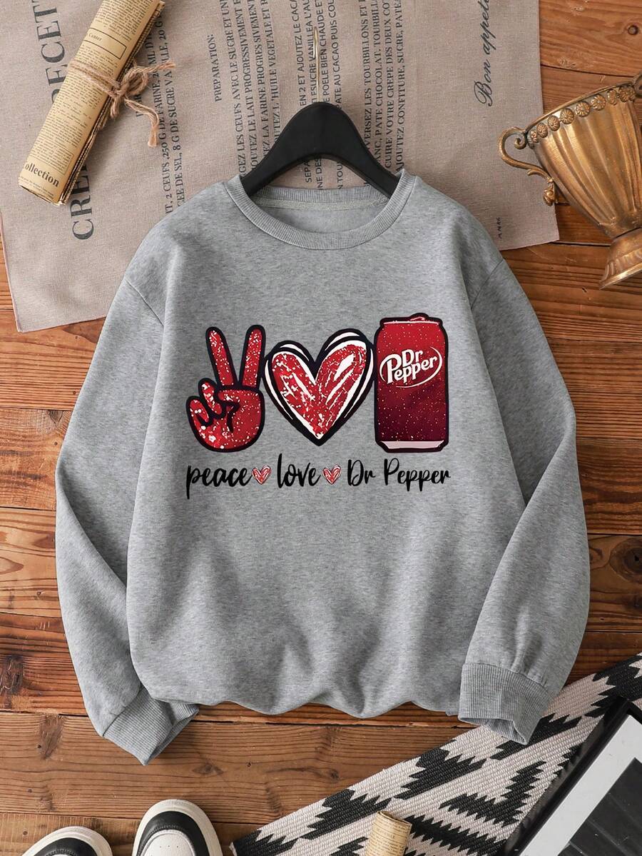 女士圆领长袖休闲简约上衣，适合日常穿着