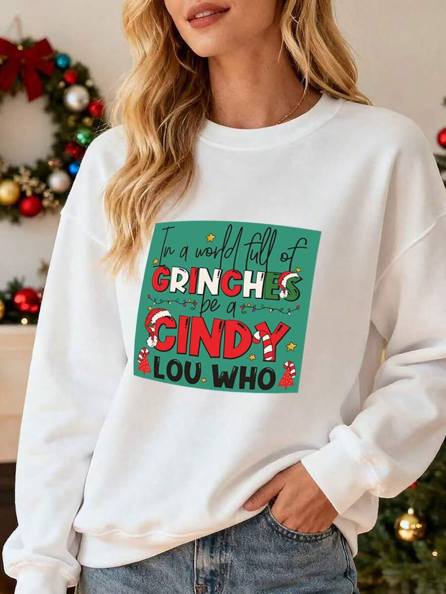 Women Plus Size Sports Sweatshirts - White - View 1
