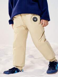 mini bala 2025冬季新款儿童保暖防风防水防水羽绒裤 - 淺卡其 - 查看 2