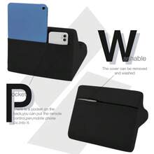 1pc Tablet Pillow Stand, Multifunctional Tablet & Phone Holder Stand, Portable Lightweight Adjustable Angle E-Book Reading Stand - Black - View 6
