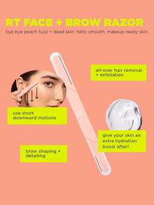 Set de 3 Navajas para la cara y las cejas de Real Techniques - Rosa coral - Ver 4