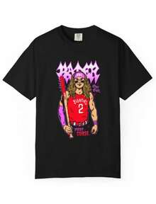 Bader Gift L Phillies Red October L Philadelphia L Unisex Tee L Design Philly Artist Brunofsky - Black - View 1