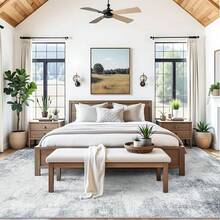 9x12 Area Rugs Living Room - Large Boho Stain-Resistant Rugs With Non-Slip Backing, Vintage Design Bedroom, Beige/Brown, Home Decor Floor - Grey/Black/White - View 2